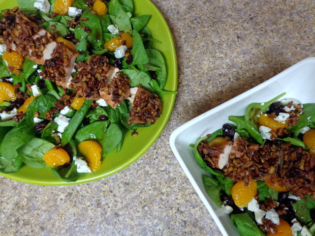 copycat tgif pecan crusted chicken salad