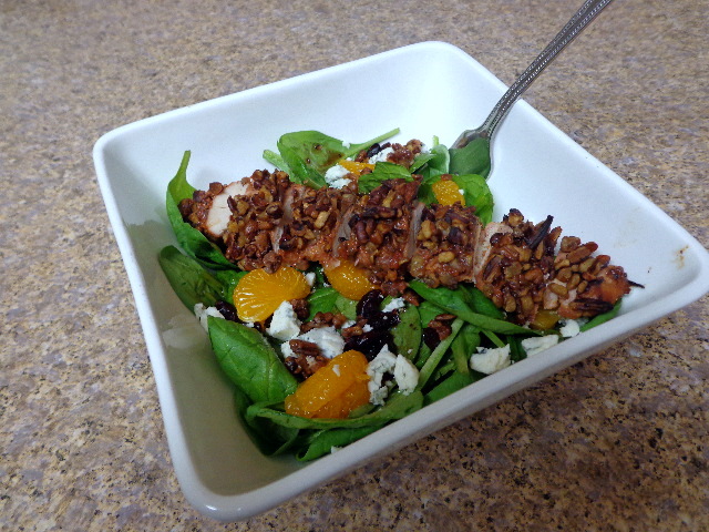 copycat tgif pecan crusted chicken salad3
