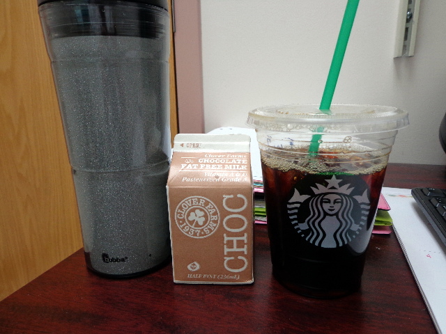 iced coffee with chocolate milk